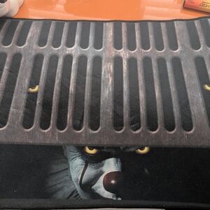 Pennywise from Stephen King's hit movie "IT" doorway padded mat
